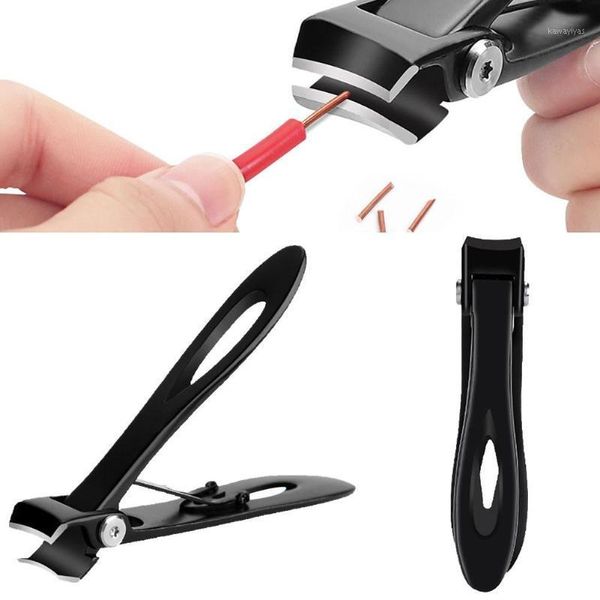 

1pcs professional metal wide curved mouth thick nail trimmer toenail fingernail cutter clippers tools manicure cutters1