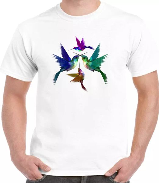 

hummingbird fine art miracle fantastic cool graphic design t.shirt, White;black