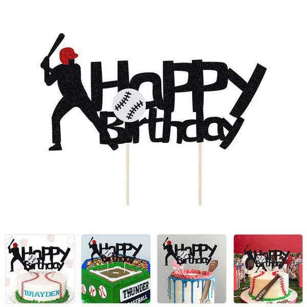 

other festive & party supplies 5pcs baseball birthday cake ers decorations ornament supply
