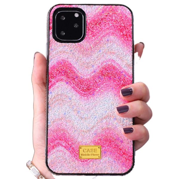 

luxury glitter bling shining diamond gradient color cases for iphone 12 11 pro max 7 6 6s 8 plus x xsmax xr tpu water-shaped colored case
