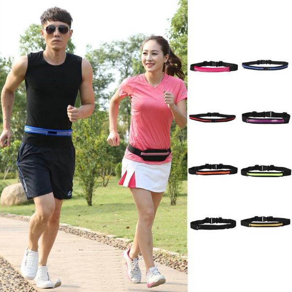 

outdoor bags sports waist bag cycling jogging running adjustable strap fanny pack zipper anti-theft mobile phone pouch