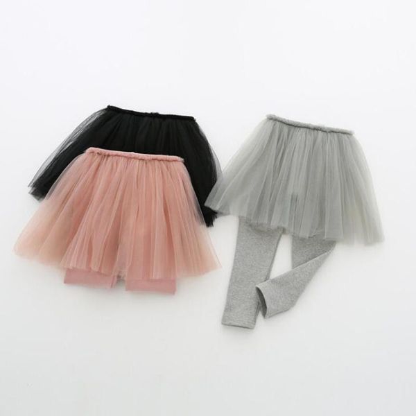 

girls skirts pants for 1-7year cotton leggings spring autumn kids dance clothes solid color