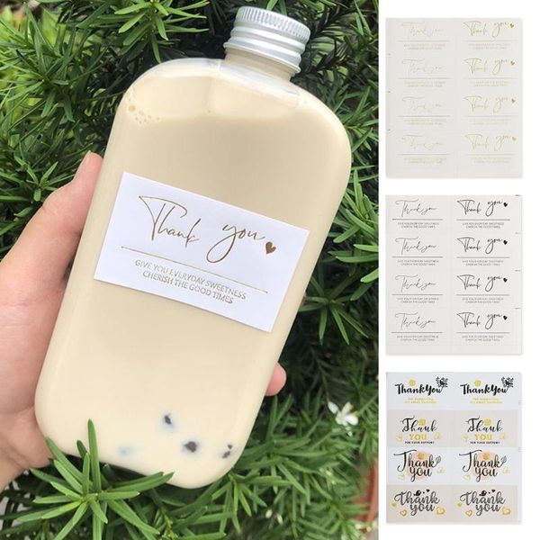 

gift wrap online retails package decoration for supporting thank you stickers rectangle sealing labels my small business