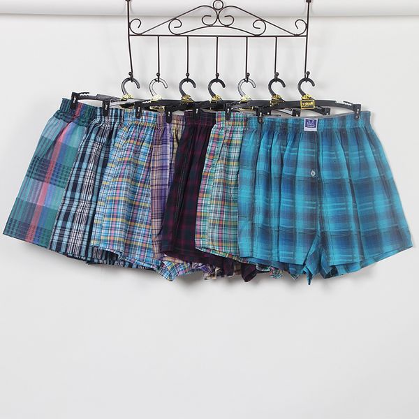 

cotton loose boxed home casual aro pants, large underwear, men's underpants, Black;white