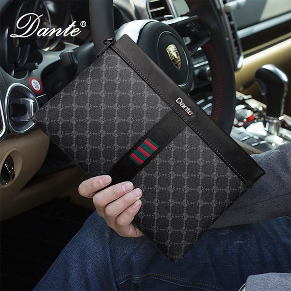 

wallet leather hand bag fashion clip business leisure for men, Red;black