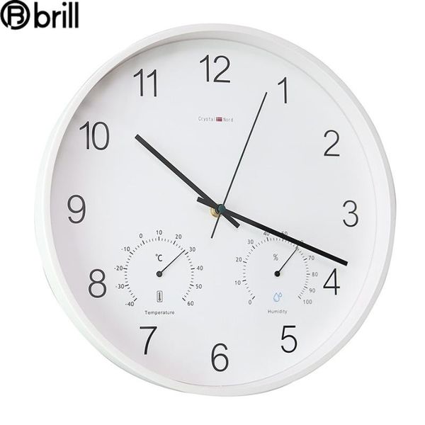 

minimalistic wall clock modern design digital bedroom electronic clocks home decor living room white simple gift