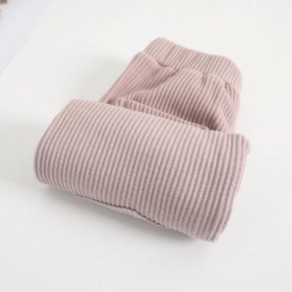 

trousers stylish girls pants ankle-length long simple solid color, Blue