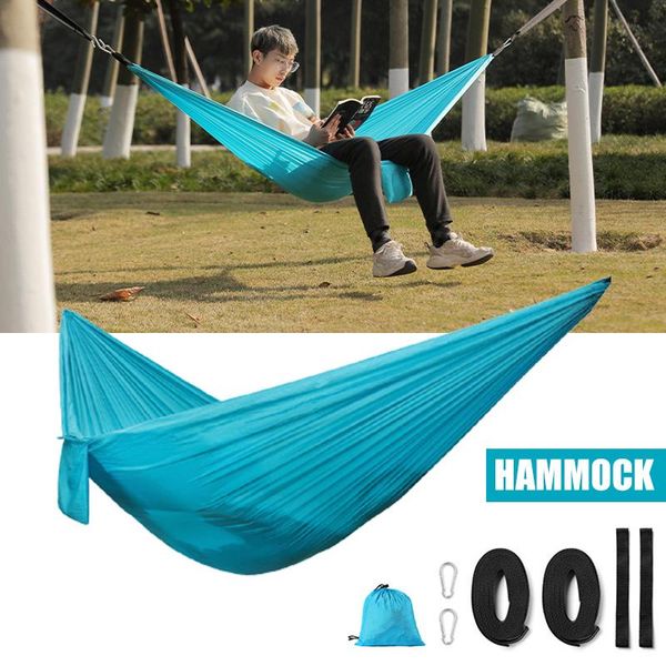 

tents and shelters portable single hammock with tear-resistant nylon durable breathable long lasting easy operation for outdoor ldf668