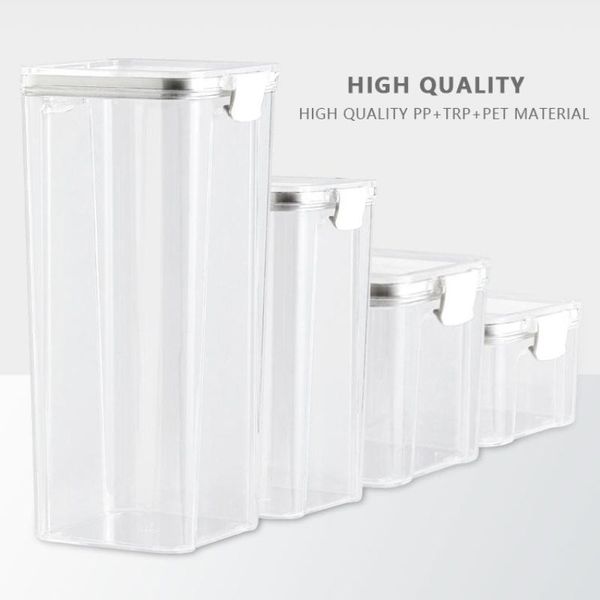 

transparent sealed storage tank kitchen snack nut grain plastic box grade bottles & jars