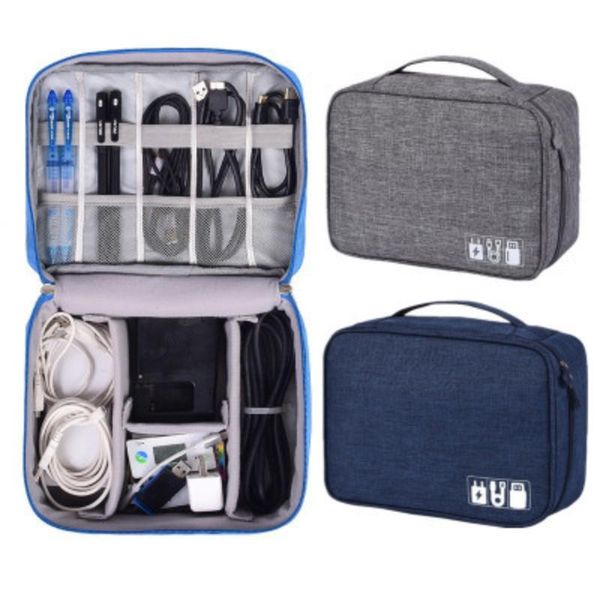 

duffel bags multifunction digital storage bag usb data cable earphone wire pen organizer portable travel kit case pouch