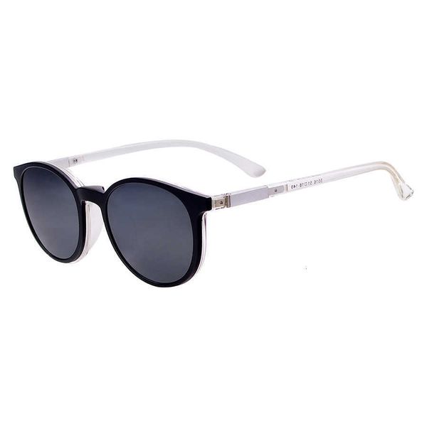 

luxury designer sunglasses flexible plastic women round retro sun glasses polarized clip on driving for prescription lenses 0622, White;black