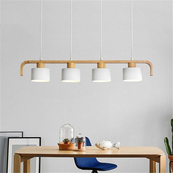 

pendant lamps modern led lights with metal lampshade for dining wooden hanging lamp e27 wood kitchen luminaire