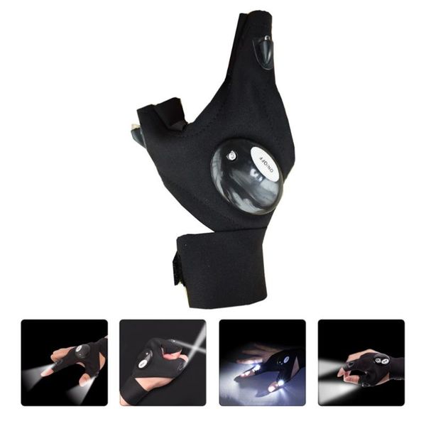 

party decoration 1pc camping night running fishing led lighting glove