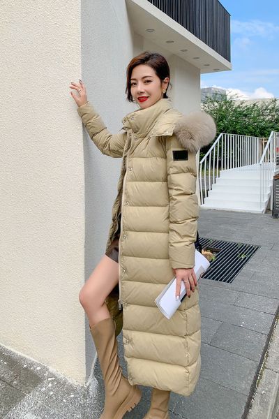 

new womens down jacket winter designer parkas fashion coats long hooded casual outdoor feather outwear ladies thicken a23j, Black