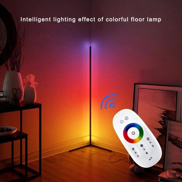

floor lamps est dimmable lighting corner lamp led rgb color changing with remote control for living room home decoration