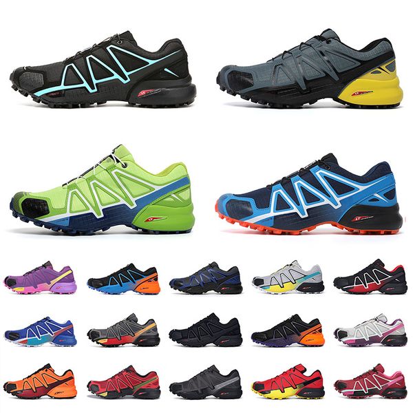 

authentic outdoor sports sneakers speed cross 4 cs running shoes mens womens triple black white green blue yellow orange men women trainers