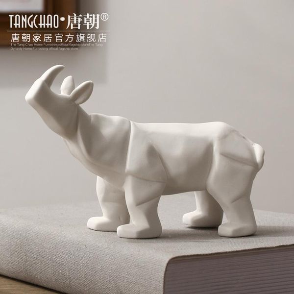 

decorative objects & figurines nordic modern design elephant animal simple creative ceramic ornaments abstract living room table home decora
