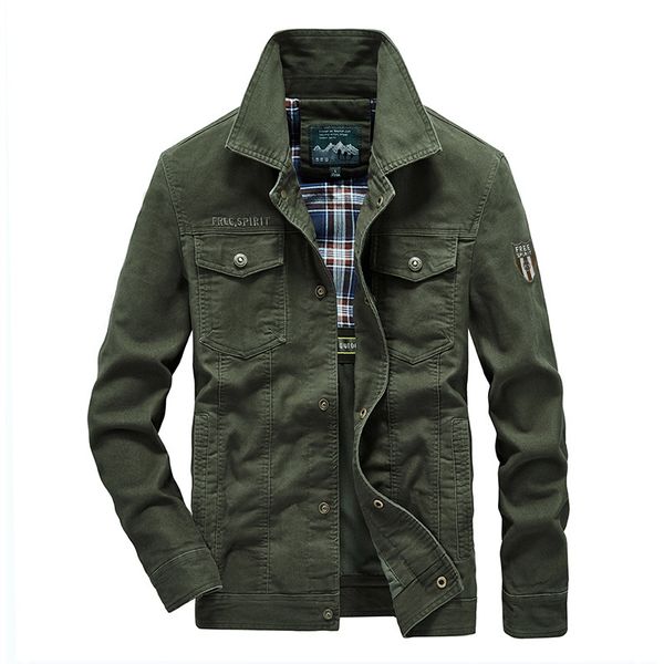

men's jackets plus size 7xl 8xl military brand men's jacket 100% cotton spring s s, Black;brown