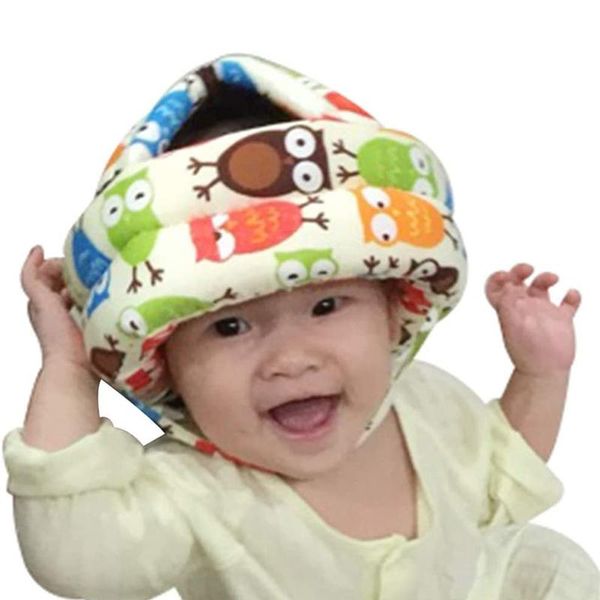 

berets ly baby safety helmet soft comfortable protective cap infant head cushion for kids, Blue;gray