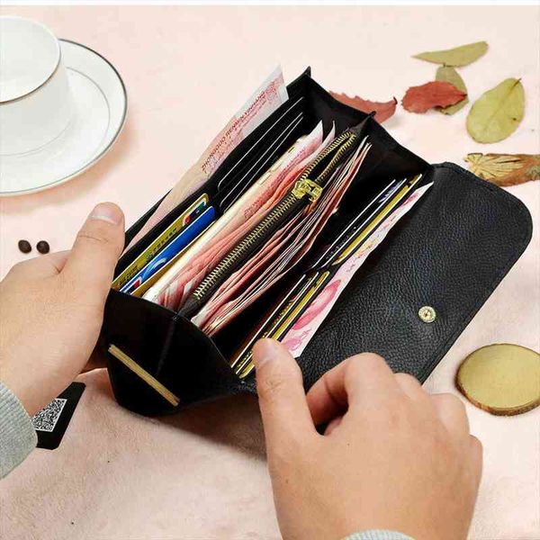 

women genuine leather wallets female cowhide clutch purse butterfly lady coin womens phone bag, Red;black