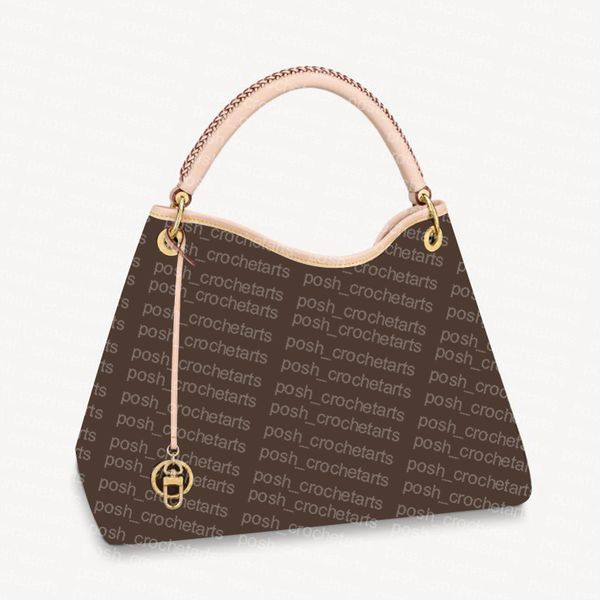 

artsy bag braided handle hobo bags coated canvas purses for women's handbag