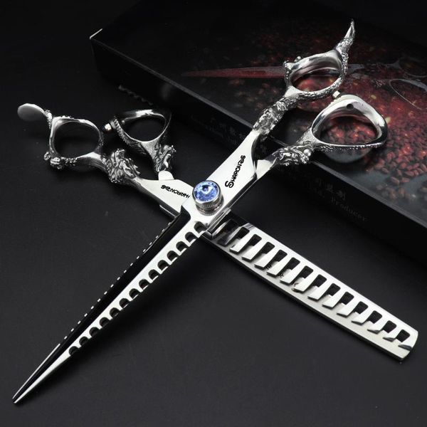 

hair scissors 7 inch professional hairdressing barber for barbershop cutting shears thinning japan 440c