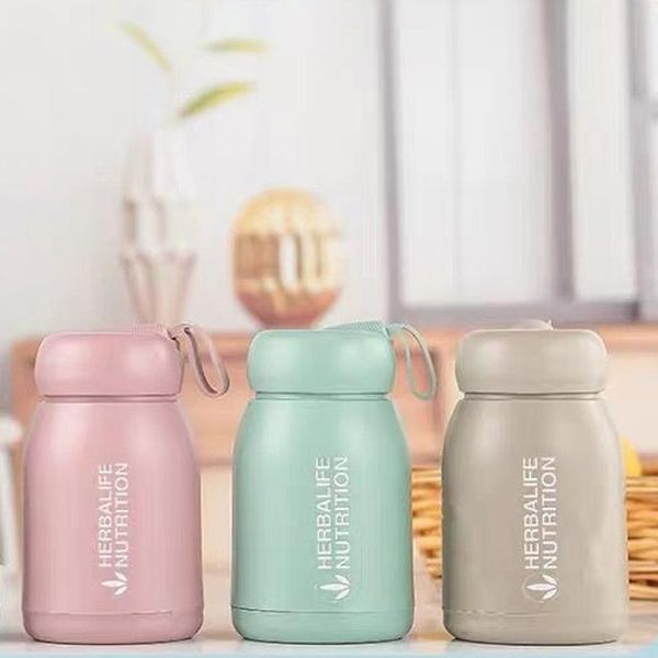 

water bottle herbalife nutrition milk shake protein creative 320ml portable plastic glass double insulation