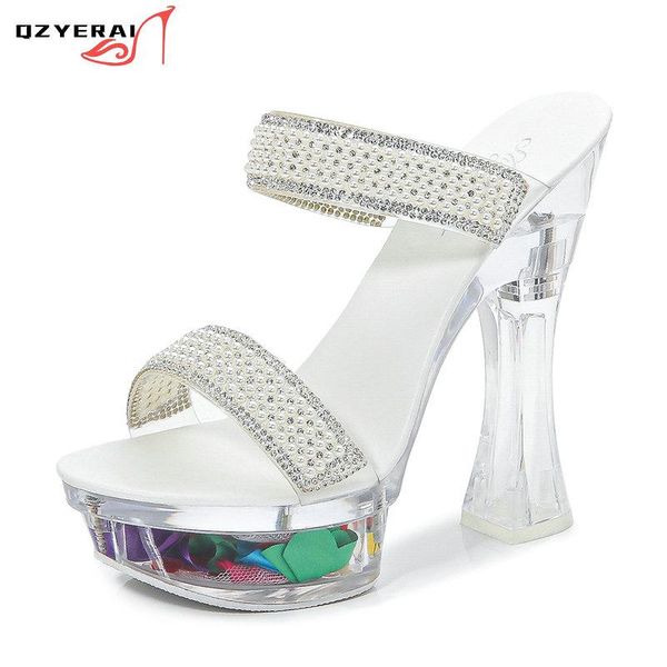 

slippers 2021 summer women ultra high with fashionable outdoor party shoes sandals, Black