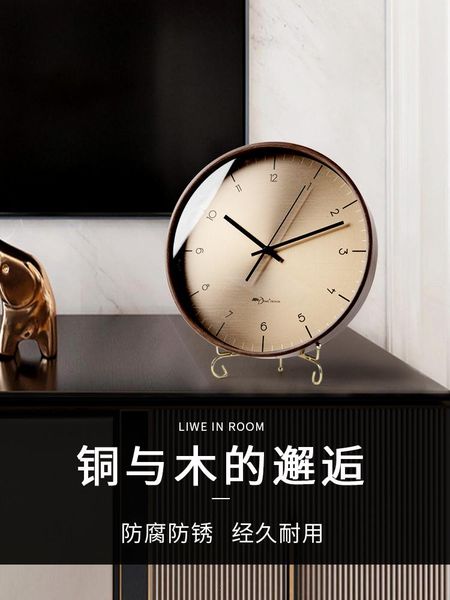 

desk & table clocks silent quartz metal clock round simple vintage art antique electric deskoffice smart auto horloge home decor by50zz