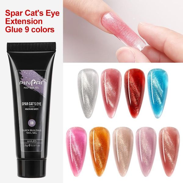 

nail gel 15ml clear pink glitter polish uv led builder acrylic acryl for manicure art tip extension extend tools, Red;pink