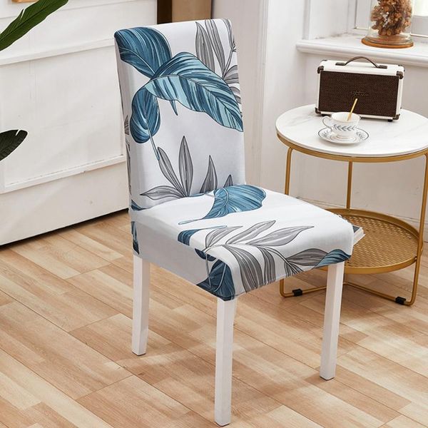 

modern removable chair cover anti-dirty seat printing kitchen slipcover for wedding restaurant housse de chaise covers