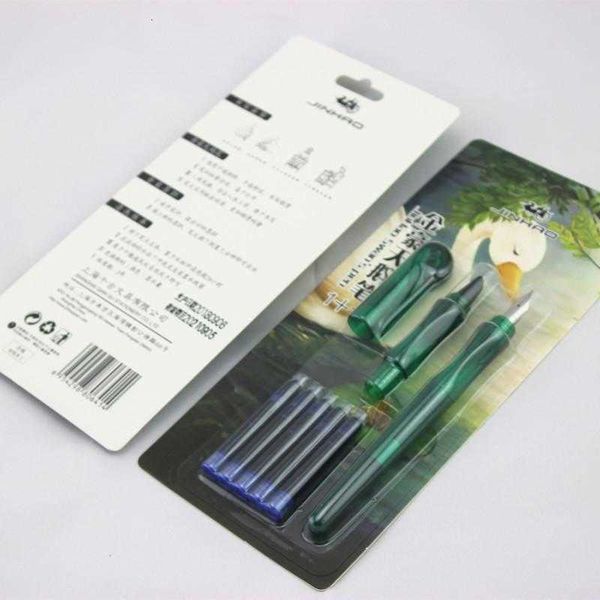 

posture fountain student pens children correction pen ink set double nib jinhao candy color creative writing school suppliews