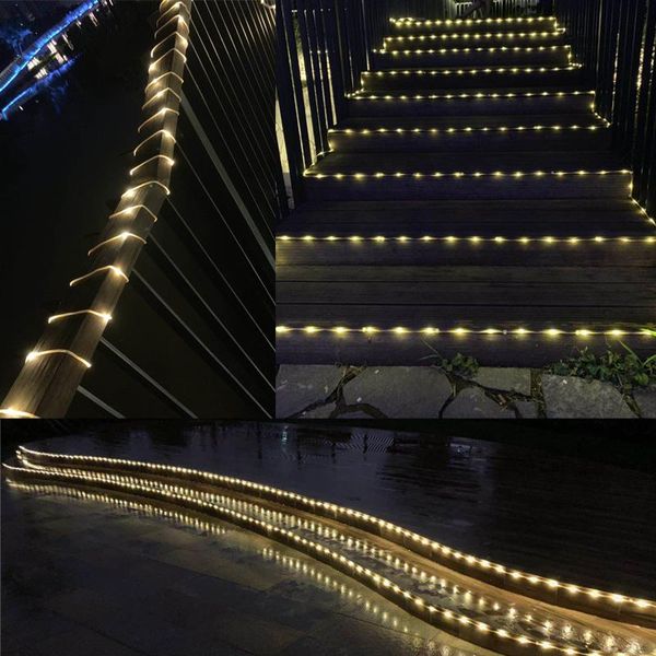

strings the longest flexible fence patio lights, 10-100m led christmas garland lights outdoor for roof street tree garden light dÃ©cor