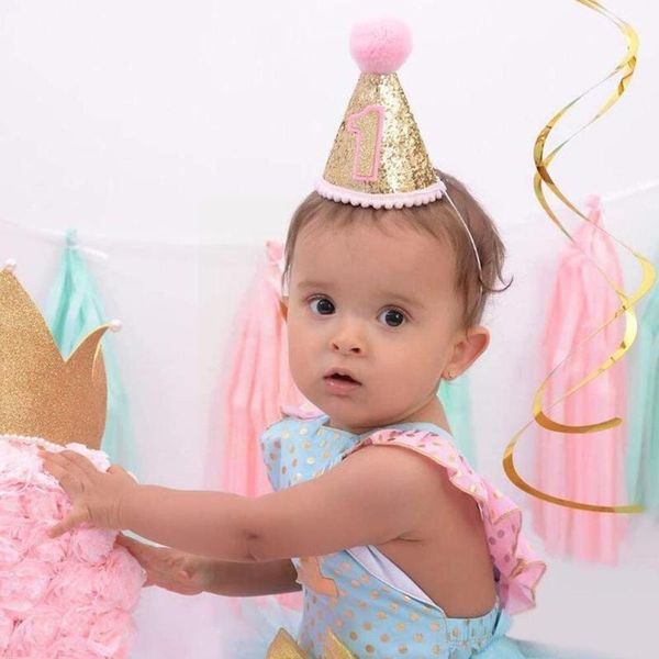 

party hats 1pcs glitter cloth pointed hat dress birthday mini felt blue birt q1q9