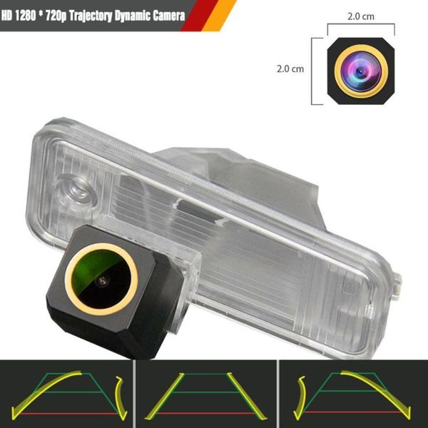 

car rear view cameras& parking sensors trajectory dynamic line hd 1280x720p 3rd night vision golden camera backup for ix45 2013-2021