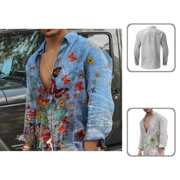 

men's casual shirts stylish men shirt fashion print male buttons animal pattern top, White;black
