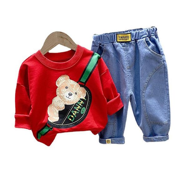 

clothing sets pullover baby boys girls outfits toddler animal print tracksuit infant thin long sleeve pants 2pcs clothes suit, White