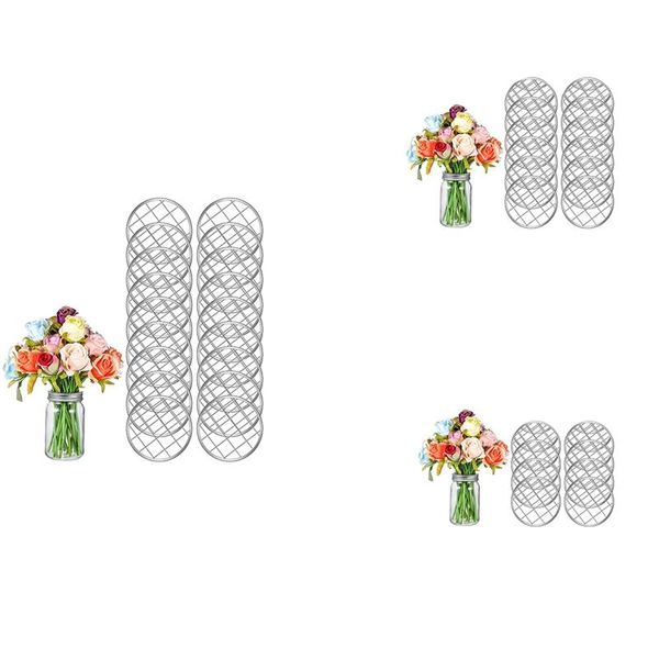 

kitchen storage & organization xd-lid insert metal flower frog organizer lid with square grids for regular mouth mason canning jars