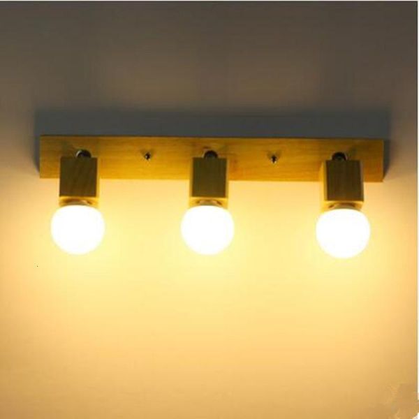

wall lamp wooden lights bedside sconce modern light for bedroom nordic macaroon 6 color steering head e27 85-285v