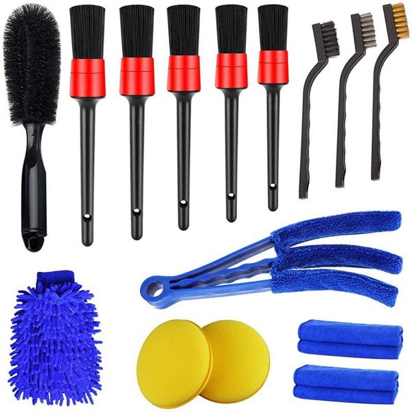 

car sponge 15 pcs air outlet detail clearance brush gap cleaning set