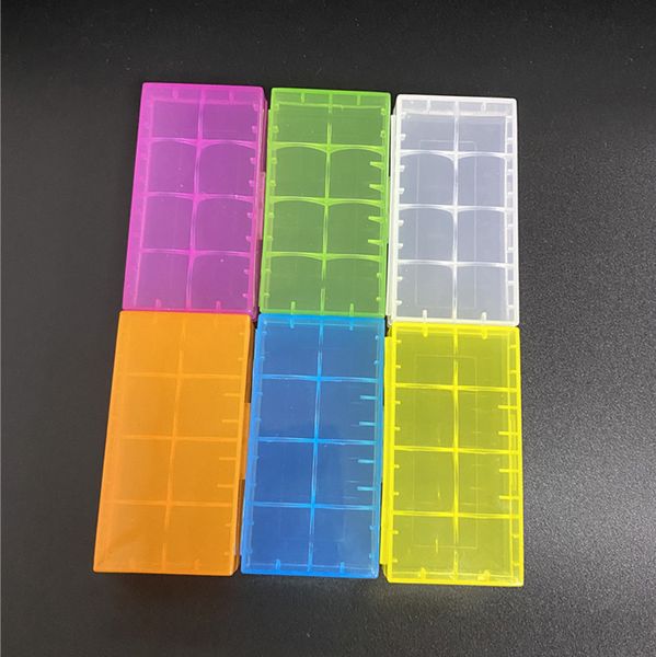 

in stock battery case box safety holder storage container plastic portable cases fit 2*18650 or 4*18350 cr123a 16340