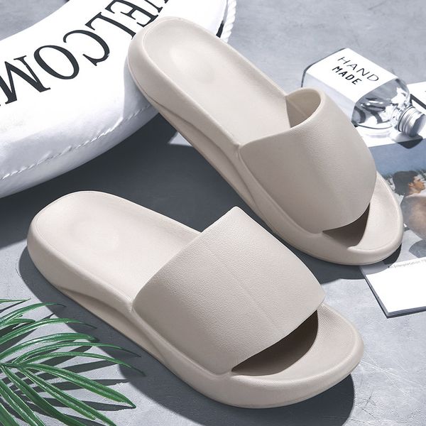 

coconut flip flop men's thick sole new anti slip outdoor sandals, Black