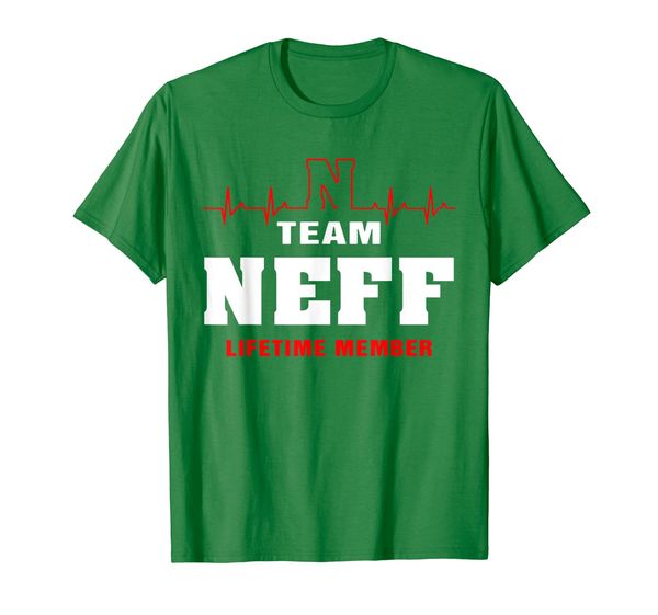 

team neff lifetime member shirt surname, last name gift, White;black