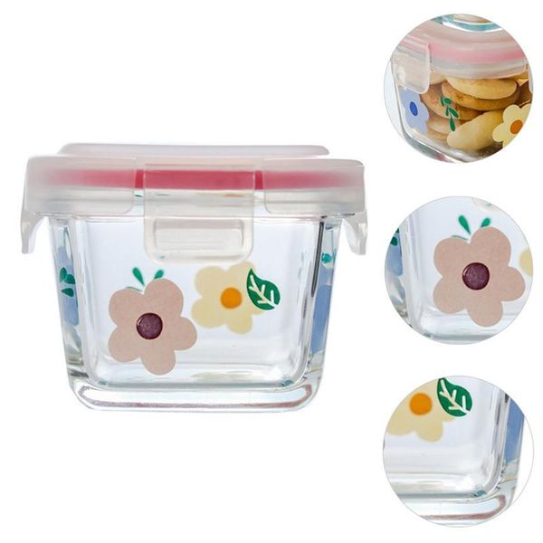 

storage bottles & jars durable sealed snack box case practical jam household mini glass kitchen supplies
