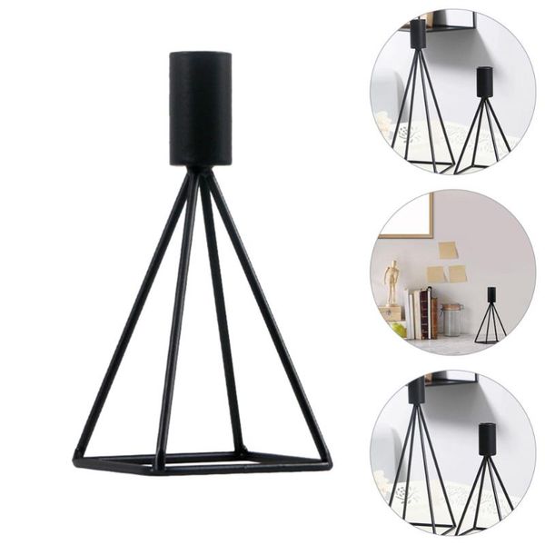 

candle holders 1pc metal holder long pole stand deskcandlestick ornament