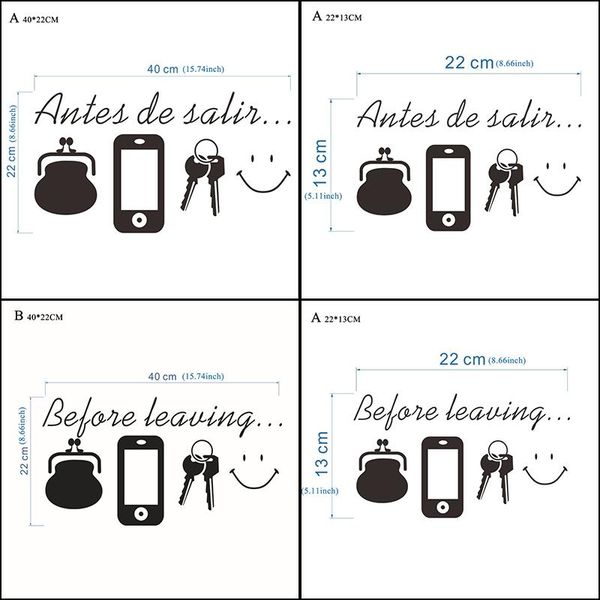 

wall stickers 1x reminder art door decals self adhesive modern wallpaper room bedroom decor decal mural