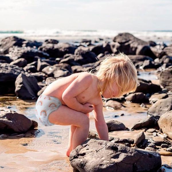 

cloth diapers fashion diaper cover with rainbow print baby gift pography prop fit 3~15kg