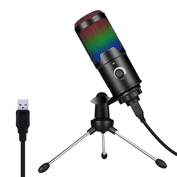 

microphones desk microphone tripod metal condenser gaming recording usb live streaming broadcast office home mic universal
