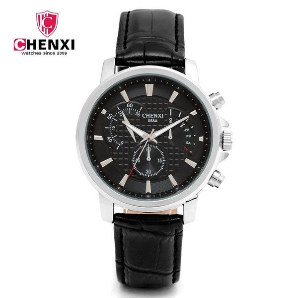 

wristwatches 2021 men watch mens leather strap casual quartz sports waterproof watches relogio masculino, Slivery;brown