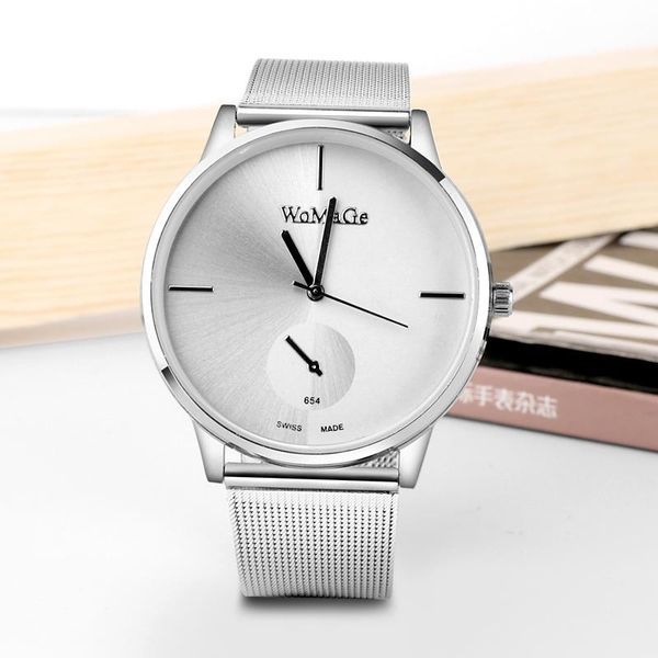 

wristwatches 2021 womage women watches brand watch woman luxury ladies lover's clock fashion black white, Slivery;brown